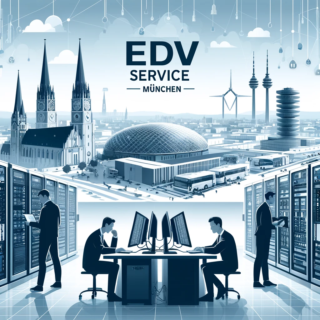 EDV Service München zeigt Menschen und Münchner Stadtbild